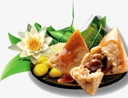 鲜肉粽肉粽美味食物粽子高清图片
