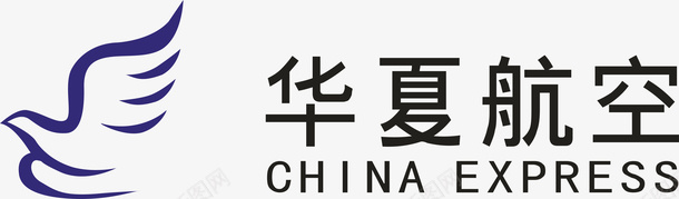 设计企业华夏航空logo矢量图图标图标