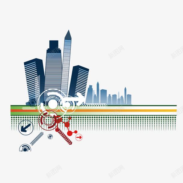 现代化的都市杂志封面矢量图eps免抠素材_88icon https://88icon.com 封面 杂志 画册封皮 高楼 矢量图