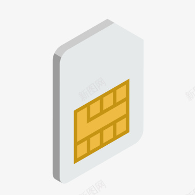 游戏ui主界面扁平化SIM卡图标图标
