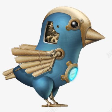 蒸汽蒸汽朋克推特鸟令人惊叹的微博鸟图标图标