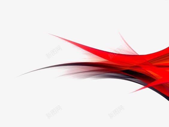 红色渐变色曲线png免抠素材_88icon https://88icon.com 弯曲 扭曲 科技 科技感 红色线条 线型 线条