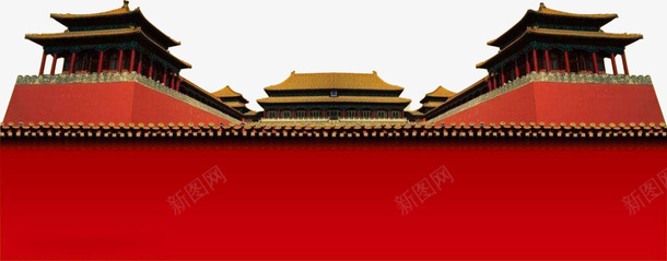 古代围墙大气厚重建筑png免抠素材_88icon https://88icon.com 中国风 企业文化 古代围墙 大气厚重 建筑物 红色