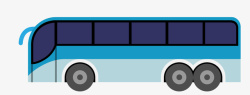 长途大巴交通工具大巴长途汽车扁平化ps图标高清图片