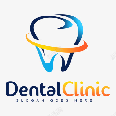 牙齿保健logo创意图标图标