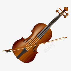 音乐会演奏卡通小提琴矢量图高清图片