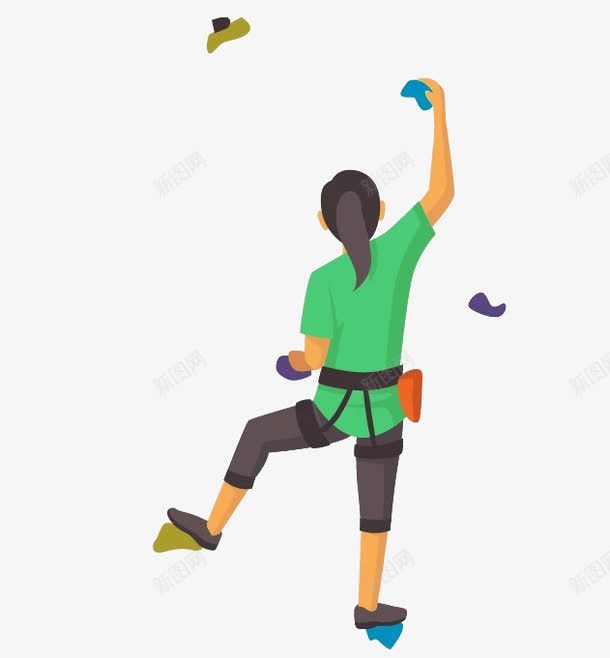 攀岩的女人png免抠素材_88icon https://88icon.com 人 手绘 攀岩 攀岩的人 攀岩的孩子 极限 运动