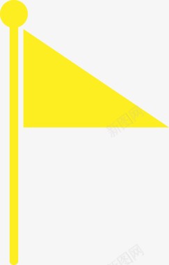 小旗子三角形旗子图标图标