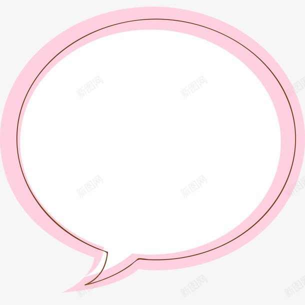 粉色对话框png免抠素材_88icon https://88icon.com 卡通对话框 对话框简笔画 手绘 气泡对话框 粉色