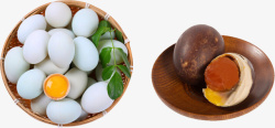 清新自然白色土鸭蛋腌制卤蛋素材