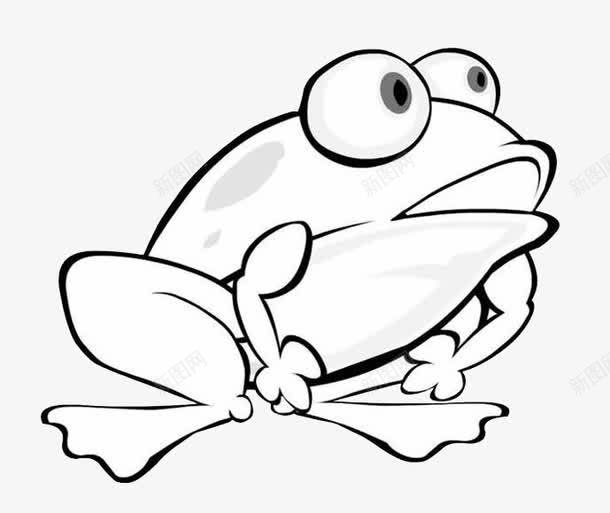 好奇的青蛙png免抠素材_88icon https://88icon.com 卡通 手绘 猎奇 瞪大眼睛 简笔画 青蛙