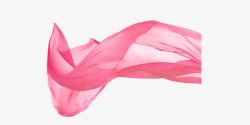 纱巾素材粉色的丝带高清图片