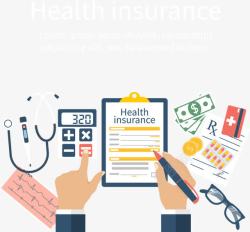 保险计划健康保险各种图标高清图片