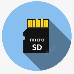 闪存卡内存卡标矢量图图标高清图片