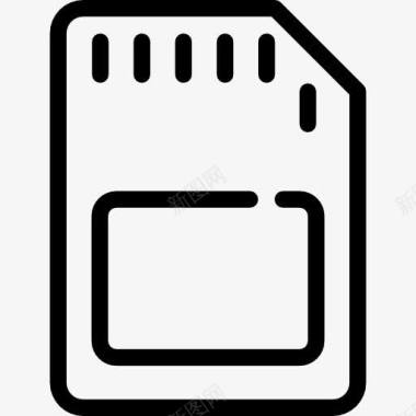 记忆枕SD卡芯片图标图标