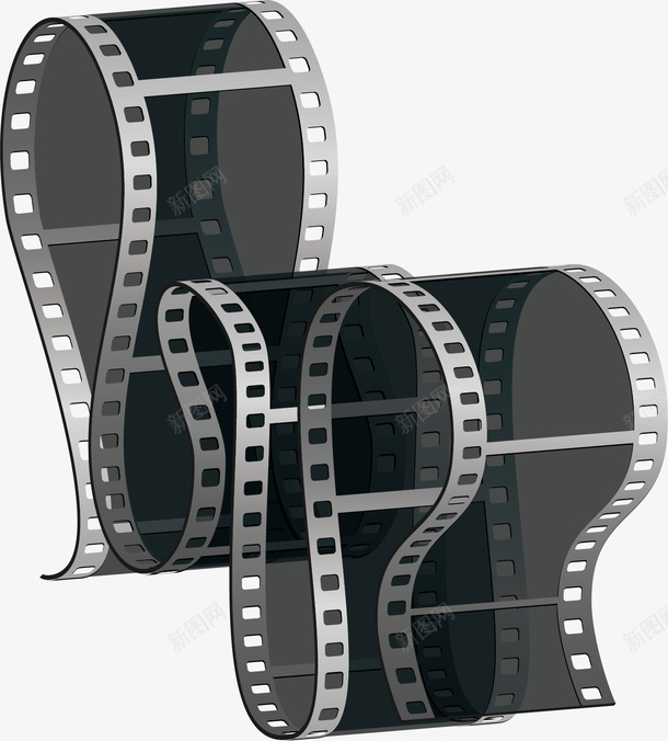 创意黑色胶卷矢量图ai免抠素材_88icon https://88icon.com 卡通手绘 复古 底片 水墨 水彩 相片 胶卷 黑色 矢量图