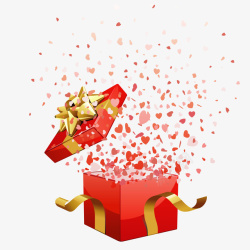 新年礼包素材国庆喷出的礼物盒图高清图片