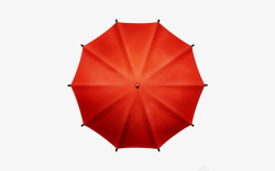 雨伞俯视红色雨伞俯视看图高清图片