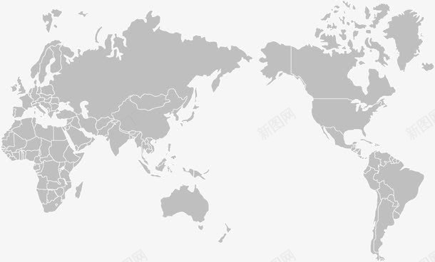 世界地图png免抠素材_88icon https://88icon.com 可编辑地图 地图导航 灰色 矢量地图