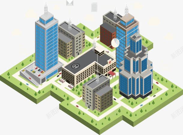 立体城市建设模型png免抠素材_88icon https://88icon.com 3D模型 区位规划 城市建设 城市模型 城市规划 城市规划图 智慧城市 矢量png