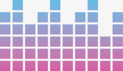 紫色方块自动调音台矢量图素材