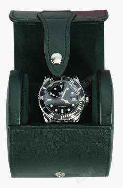 绿色口诀表单个便携高档手表盒高清图片
