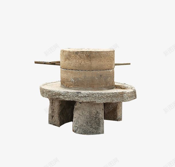 石座支撑实心石磨磨盘png免抠素材_88icon https://88icon.com 免抠 实心 石座 石磨 磨盘