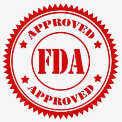 企业认证标志红色大气企业FDA认证标志图高清图片