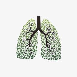 无烟日海报肺部元素高清图片