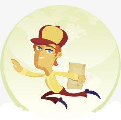 信件包裹极速送达素材