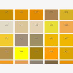 红配桔各类黄色比色色卡高清图片