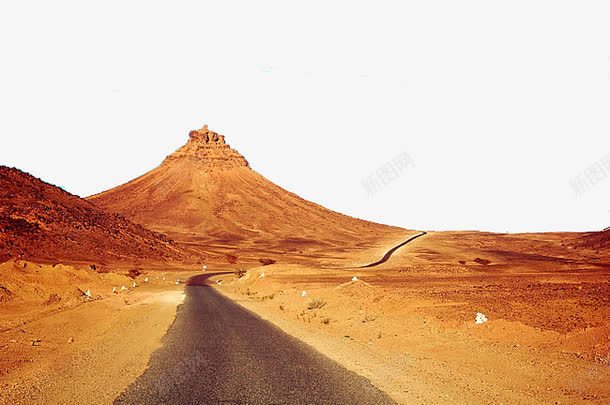 沙漠公路png免抠素材_88icon https://88icon.com 交通 大沙漠 极限环境 沙石 路 黄沙