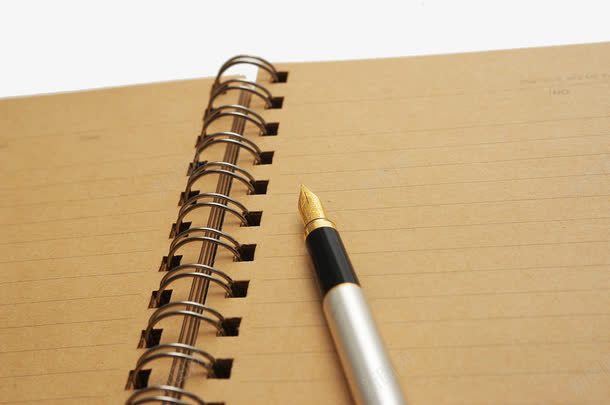 一本书和一支钢笔png免抠素材_88icon https://88icon.com 学习 学习用品 文具 本子 杏色纸张 笔记本 签字笔 钢笔