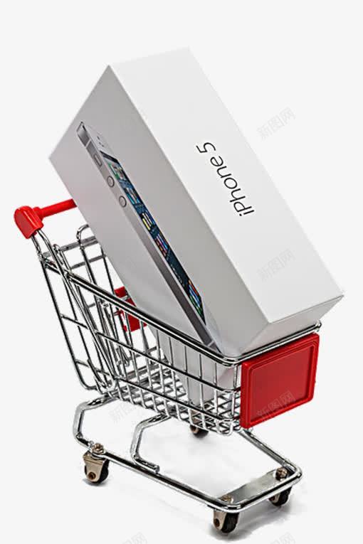 购物车中的苹果5手机包装png免抠素材_88icon https://88icon.com iPhone包装 iphone礼盒 创意设计 卡通 外包装 手机 手机包装 盒子 苹果5 苹果手机盒 购物车