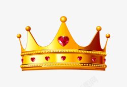 宝石的王冠心形红宝石王冠高清图片