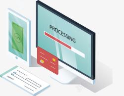 电脑支付电脑屏幕支付进度高清图片