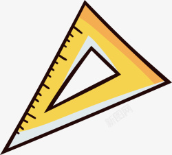 三角尺文具办公广告矢量图素材