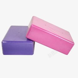 紫色和粉红色两款瑜伽砖素材