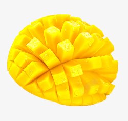 菠萝芒果水果切片素材