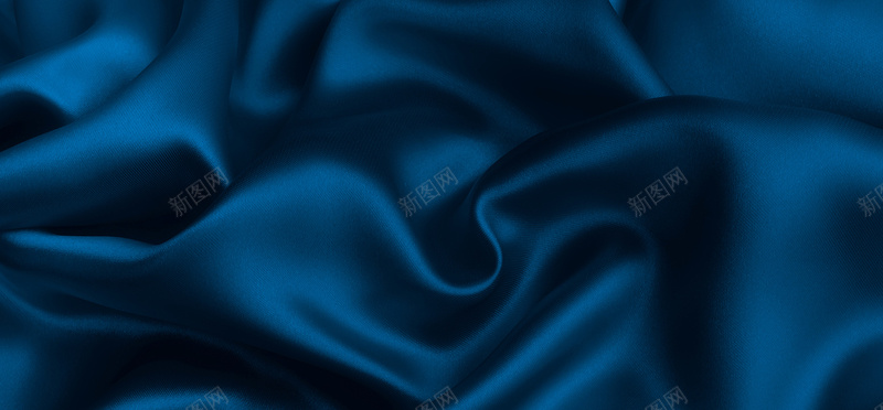珠宝大气蓝色丝绸淘宝海报背景背景