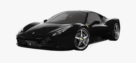 黑色法拉利png免抠素材_88icon https://88icon.com Ferrari 产品实物 小车 赛车 跑车