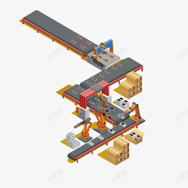 手机汽车生产线png免抠素材_88icon https://88icon.com 吊车 建筑 机械 汽车 生产 生产线