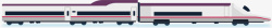 回家的高铁春运回家的白色动车高清图片