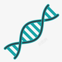 DNA分子链分子链DNA图标高清图片