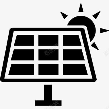 烧烤工具太阳能图标图标