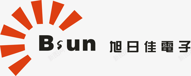logo旭日佳电子logo矢量图图标图标