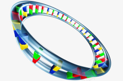 线粒体模型彩色线粒体DNA模型高清图片