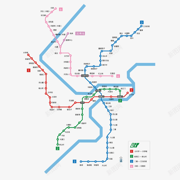 彩色重庆地铁轨道交通元素矢量图ai免抠素材_88icon https://88icon.com 交织 交通 地铁 彩色 站点 纹理 轨道 矢量图