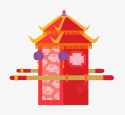 中国古代花轿素材
