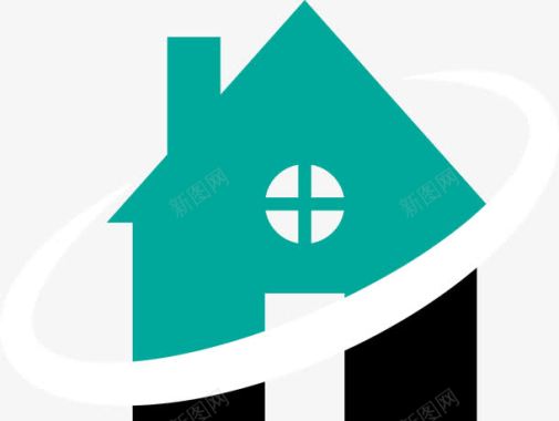 建筑与城市房子logo图标图标